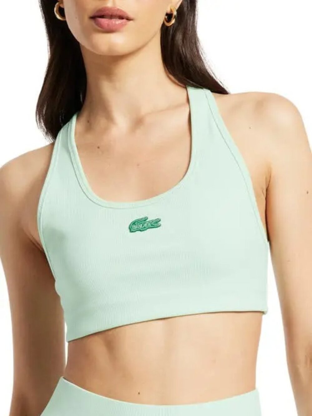 Lacoste X Bandier Rib Sports Bra